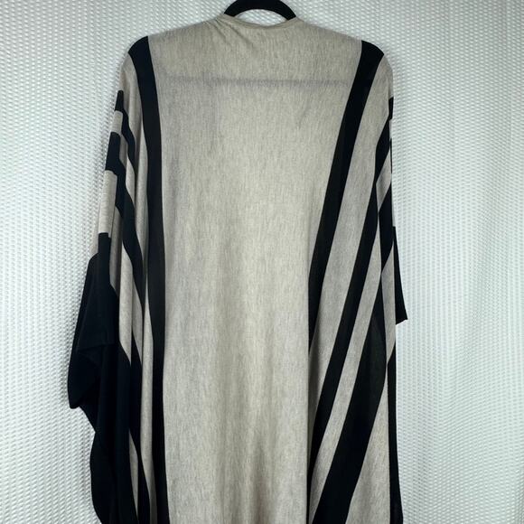 H & M Womens Open Short Sleeve Cardigan Black Khaki Medium Large Casual Workwear - Picture 5 of 8